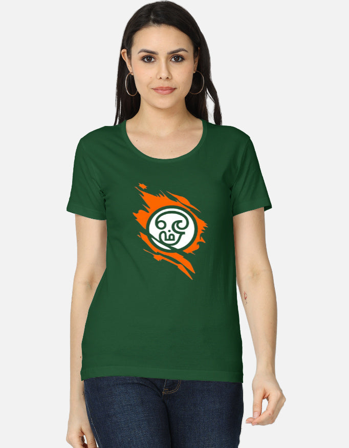 C-Labs Om Women's Classic T-Shirt Bottle Green Front_1_c_8_e918cd5c-8e19-46a0-af46-35c5773d590e