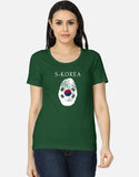 C-Labs SouthKorea Women's Classic T-Shirt Bottle Green Front_1_c_8_ed3e4671-fa15-493e-adf6-27eea6a6572d