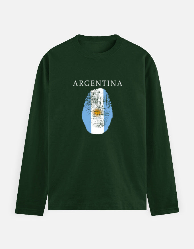 C-Labs Argentina Full Sleeve T-Shirt Bottle Green Front_1_c_8_ef768d31-066f-4068-af53-12d87f8a5191