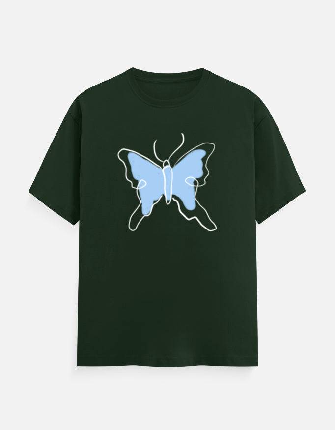 C-Labs Butterfly Classic Crew T-Shirt Bottle Green Front_1_c_8_f0bf6136-740c-46d1-b638-7dc43cde67f7
