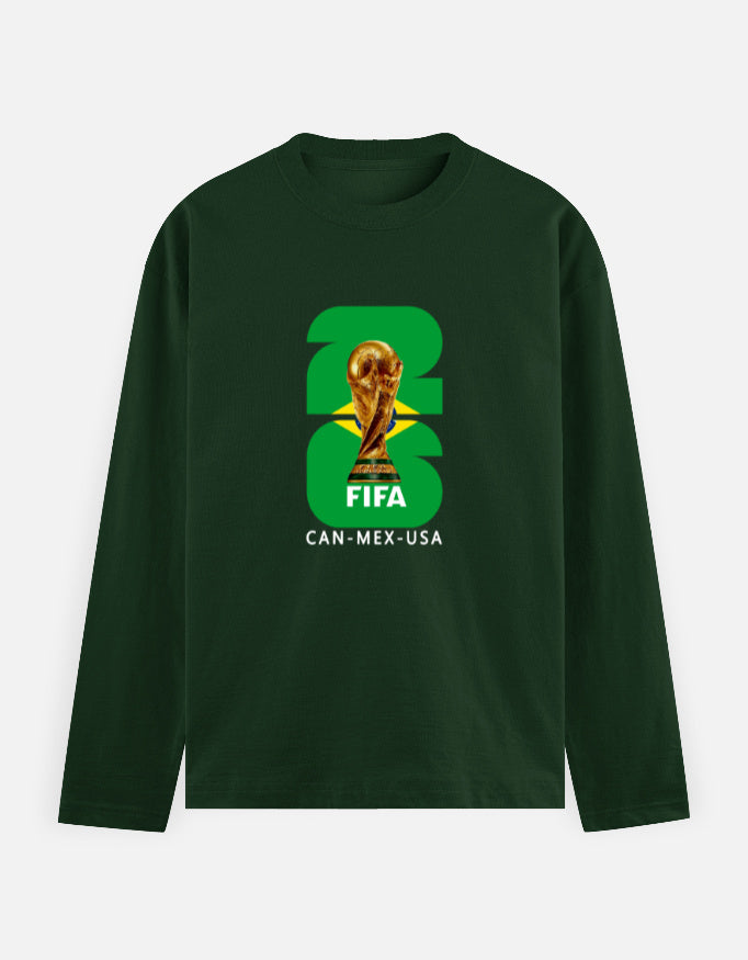 C-Labs Brazil 26 Full Sleeve T-Shirt Bottle Green Front_1_c_8_f2934126-2463-44eb-b0ba-b2c0518aefae