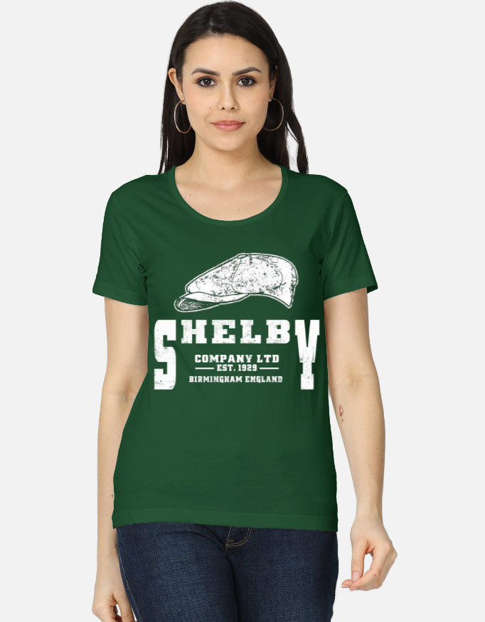 C-Labs Peaky Blinders Women's Classic T-Shirt Bottle Green Front_1_c_8_fedfb054-e7e3-425a-b814-b9dfc767370f