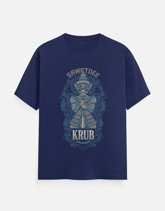 C-Labs Sawatdee Krub Classic Crew T-Shirt Royal Blue Front_1_c_9_05e70fdc-c23c-4c9a-981b-397fdb7387a2