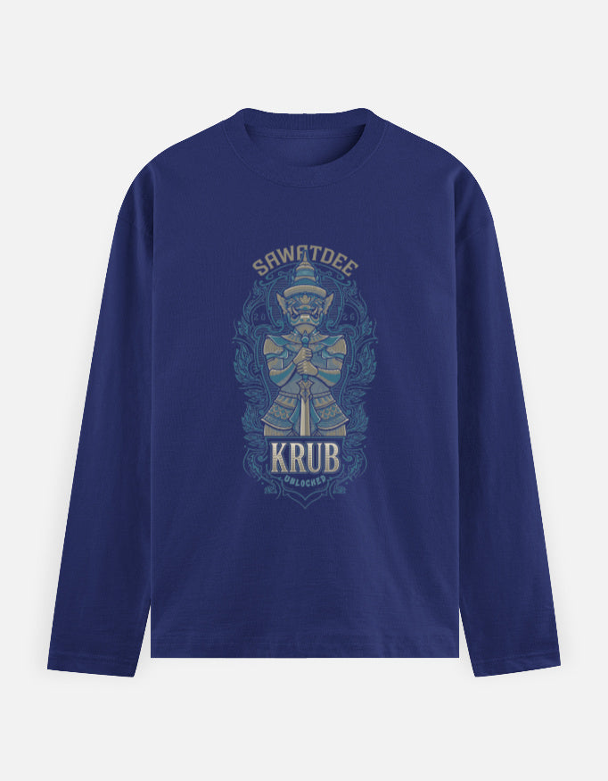 C-Labs Sawatdee Krub Full Sleeve T-Shirt Royal Blue Front_1_c_9_11441674-3fbd-4633-94f7-eff213f951f5