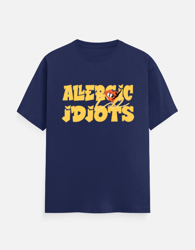 C-Labs Allergic to Idiots Classic Crew T-Shirt Royal Blue Front_1_c_9_11b00bc7-7fac-48b3-bc93-73b8b6157317