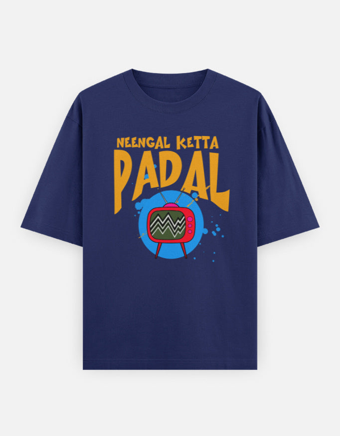 C-Labs Neengal Ketta Padal Oversized Classic T-Shirt Royal Blue Front_1_c_9_1b07f42f-1966-4d1b-b356-63190765b719
