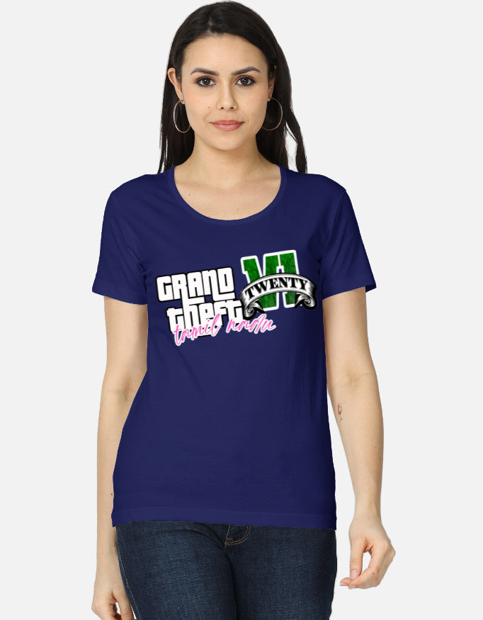 C-Labs Grand Theft Auto: Tamil Nadu Edition Women's Classic T-Shirt Royal Blue Front_1_c_9_1b5f3d5a-a6e2-47b3-b328-18876b39509f
