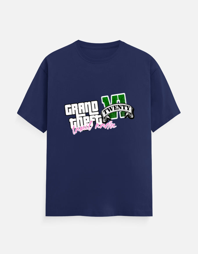 C-Labs Grand Theft Auto: Tamil Nadu Edition Classic Crew T-Shirt Royal Blue Front_1_c_9_1f6ae6f1-3707-4e10-8648-b5a8ac2af98e