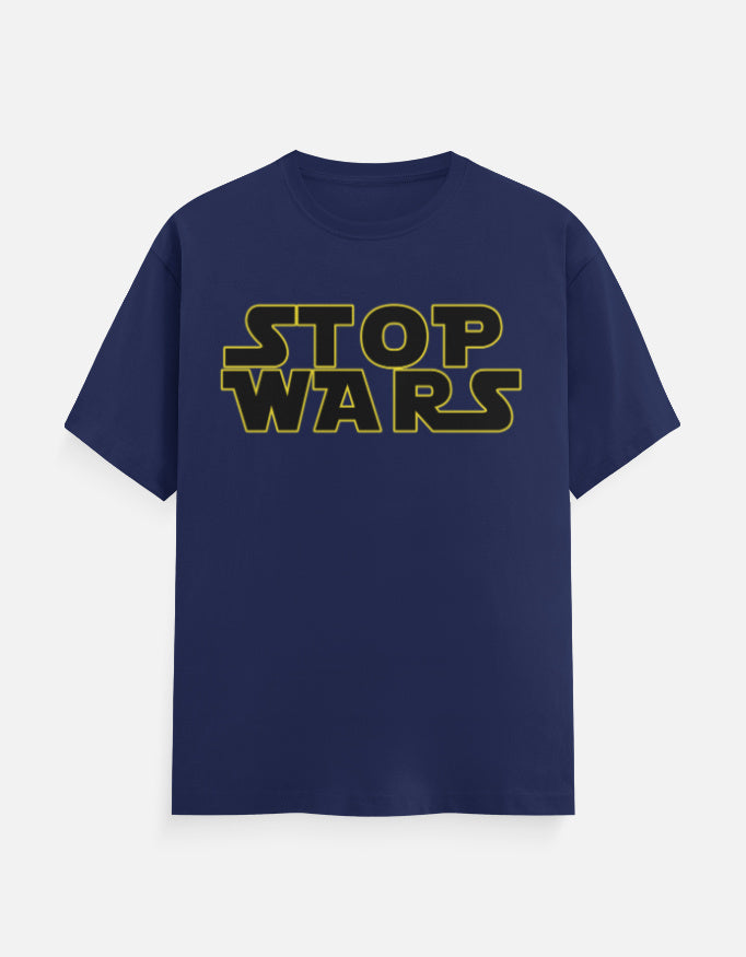 C-Labs Stop Wars Classic Crew T-Shirt Royal Blue Front_1_c_9_20431d8e-9d2d-42d5-b06a-40abe7cff580