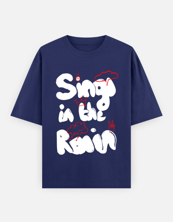 C-Labs Sing in the Rain Oversized Classic T-Shirt Royal Blue Front_1_c_9_207dd81d-e5bc-4028-84a1-a250b16f4aef