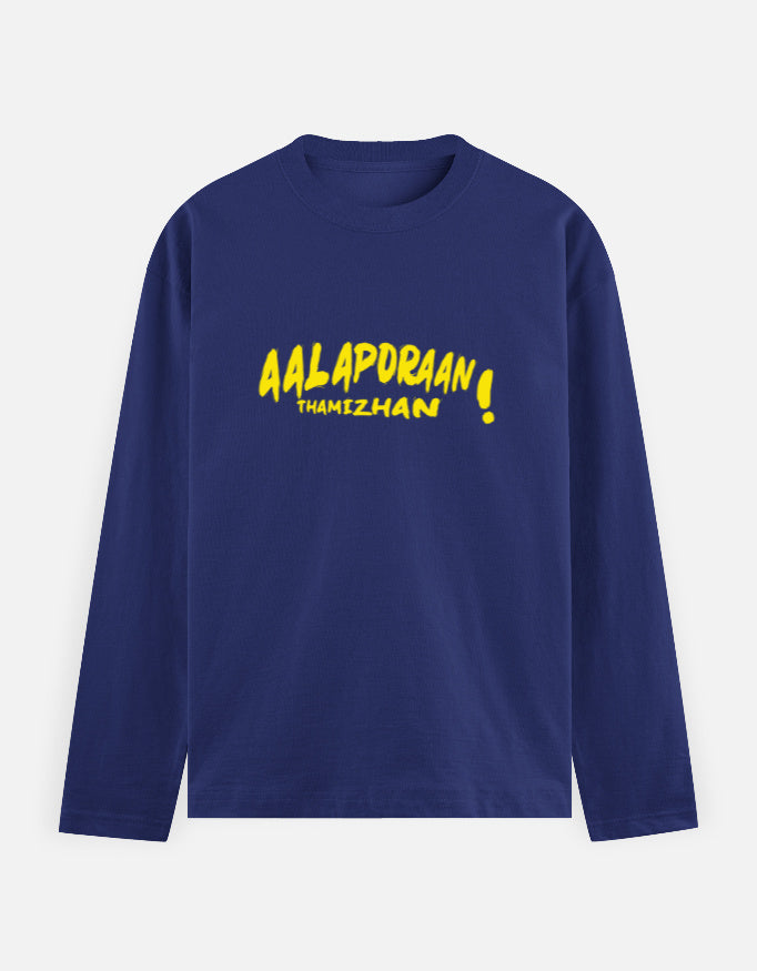 C-Labs Aalaporan Tamizhan Full Sleeve T-Shirt Royal Blue Front_1_c_9_466be121-b682-413f-a20e-3eeef436ce38