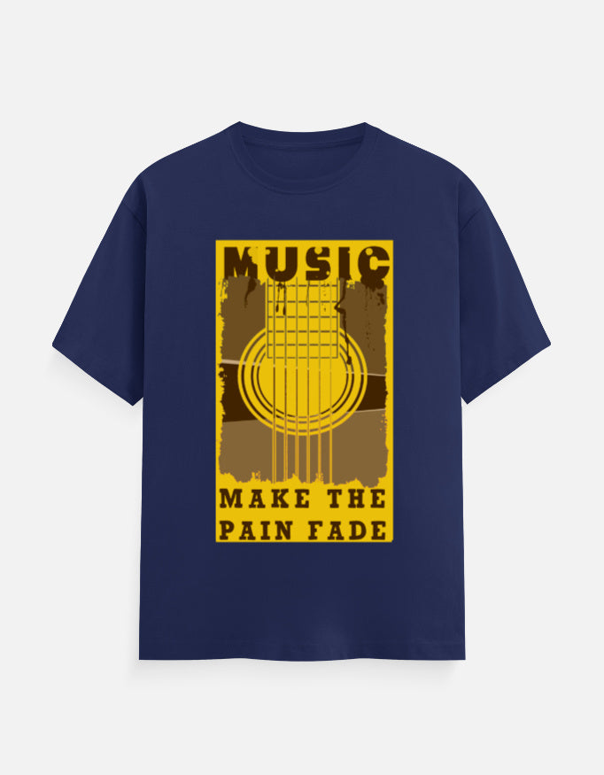 C-Labs Music Make The Pain Fade Classic Crew T-Shirt Royal Blue Front_1_c_9_570e1123-5630-4050-a3c8-495f065a41a7