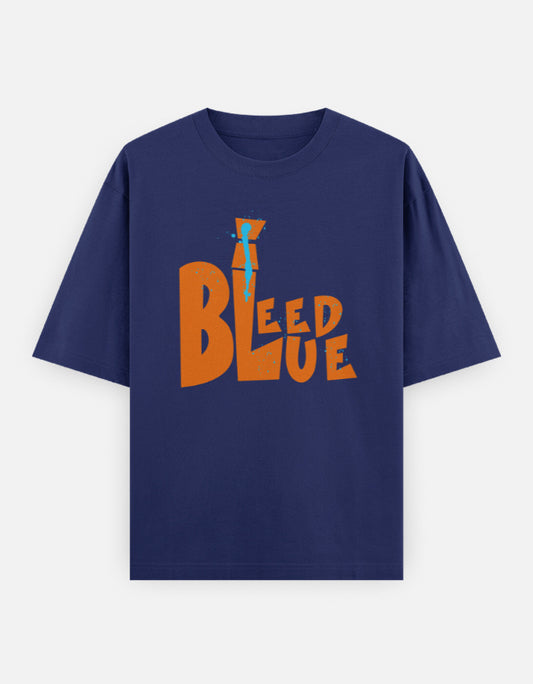 C-Labs I Bleed Blue Oversized Classic T-Shirt Royal Blue Front_1_c_9_59bffe63-45ec-44f9-b326-9faa5058e0a5