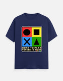 C-Labs Born to Play. Forced to Work Classic Crew T-Shirt Royal Blue Front_1_c_9_5f5136de-61ee-4e11-86bf-6a59ae8695ab