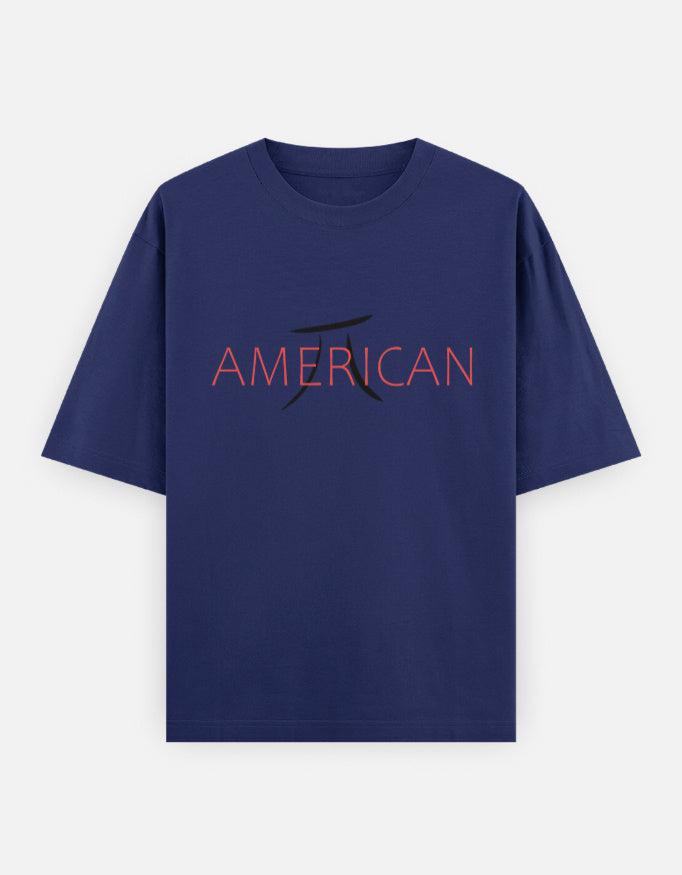 C-Labs AMERICAN PI Oversized Classic T-Shirt Royal Blue Front_1_c_9_603a5b4a-8858-421a-8a3d-feb815be7858