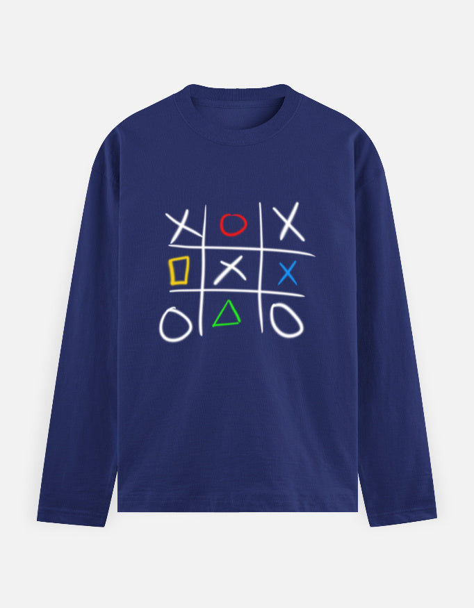 C-Labs Play Station XO Full Sleeve T-Shirt Royal Blue Front_1_c_9_63248865-5db6-4785-addf-cba42b98378f