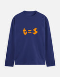 C-Labs Time Is Money Full Sleeve T-Shirt Royal Blue Front_1_c_9_7e492409-c7e8-4d15-a0ad-d819d57f45d3