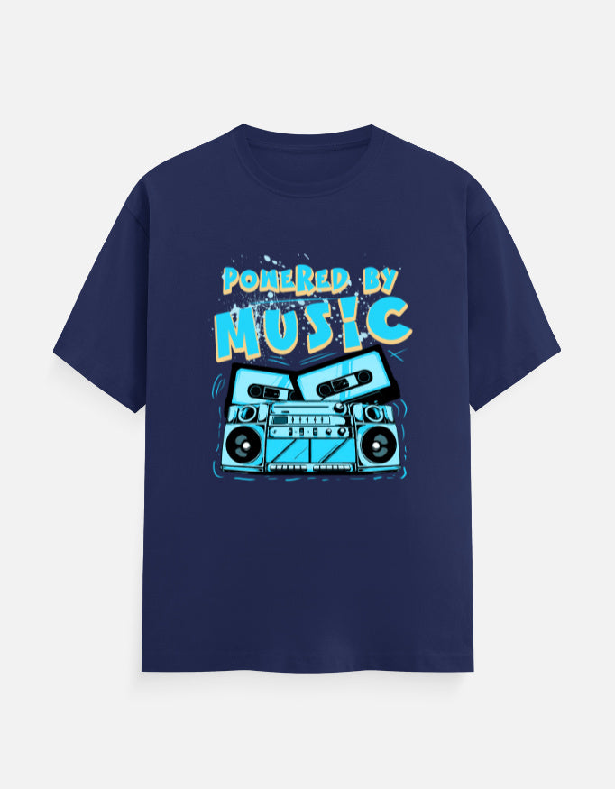 C-Labs Powered By Music Classic Crew T-Shirt Royal Blue Front_1_c_9_8899ec41-9936-4fce-9ad8-59db365443ca