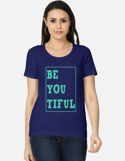 C-Labs Be You Tiful Women's Classic T-Shirt Royal Blue Front_1_c_9_952d60ef-1b0b-45b0-9eb8-7a7dfd0d484c