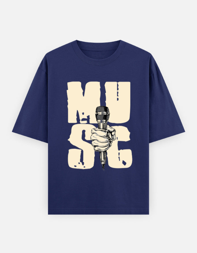 C-Labs Music Oversized Classic T-Shirt Royal Blue Front_1_c_9_97120e19-0178-4304-85fe-b224a619fb7e