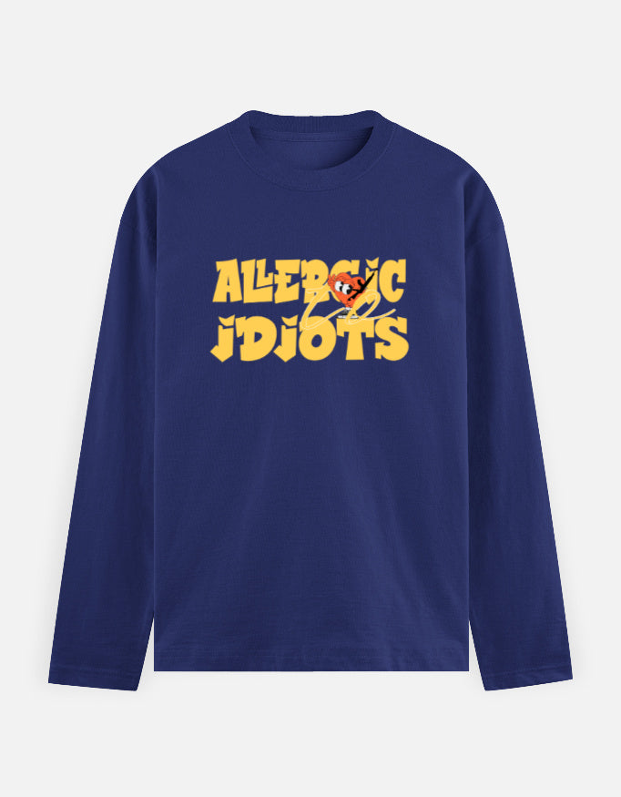 C-Labs Allergic to Idiots Full Sleeve T-Shirt Royal Blue Front_1_c_9_98739b8e-bfe2-47f7-bd60-f2372dc303f3