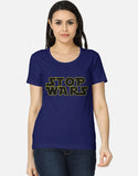 C-Labs Stop Wars Women's Classic T-Shirt Royal Blue Front_1_c_9_a411693e-00d0-49c5-9fea-c8ad7c6b97a2