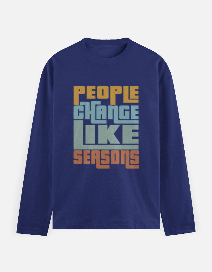 C-Labs People Change Like Seasons Full Sleeve T-Shirt Royal Blue Front_1_c_9_a54a9713-5480-4bdc-8487-ca8c41d17420