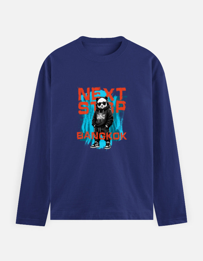 C-Labs Next Stop: Bangkok Full Sleeve T-Shirt Royal Blue Front_1_c_9_b343294d-7481-45b2-951d-0a38fe3be363