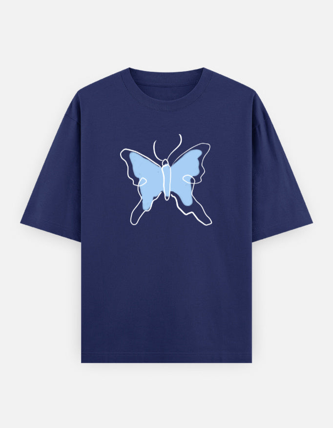C-Labs Butterfly Oversized Classic T-Shirt Royal Blue Front_1_c_9_b981bbce-442d-4f44-b3e9-3ce2de269b36
