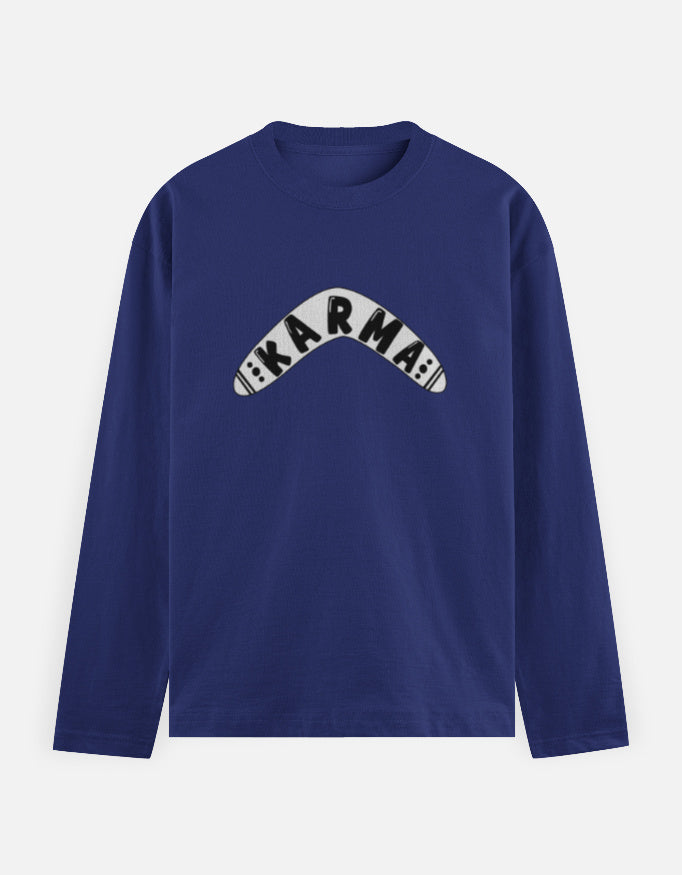 C-Labs Karma Full Sleeve T-Shirt Royal Blue Front_1_c_9_bb2fb8bb-b538-4cf0-a210-333b4a2622f0
