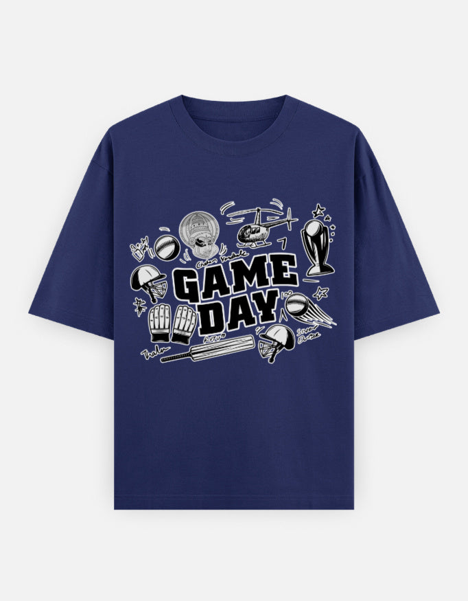 C-Labs Game Day CSK theme Oversized Classic T-Shirt Royal Blue Front_1_c_9_bd34320a-5605-482c-9214-3d0415496d25