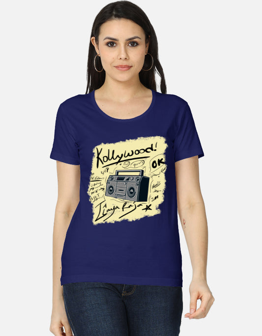 C-Labs Kollywood Music Women's Classic T-Shirt Royal Blue Front_1_c_9_bdd6178c-d479-4cc6-8ca4-8d7cacbf1b08