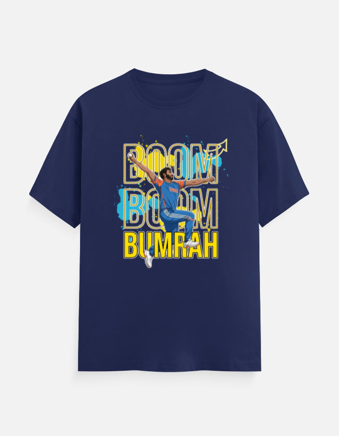 C-Labs Boom Boom Bumrah Classic Crew T-Shirt Royal Blue Front_1_c_9_c1f26ddf-a4d0-40e1-bf3f-e1db26db2084