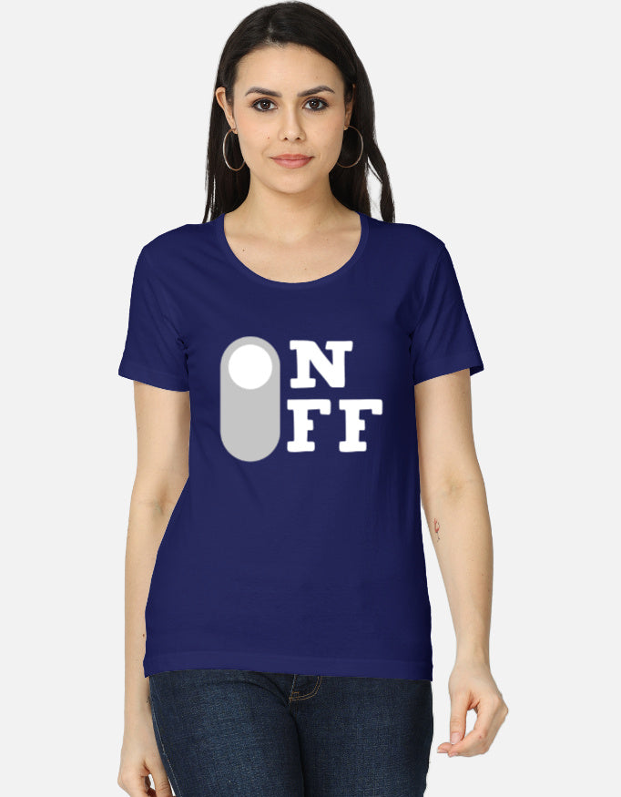C-Labs On Off Women's Classic T-Shirt Royal Blue Front_1_c_9_c23425df-d82e-4e99-bb72-06de2cc3cde7