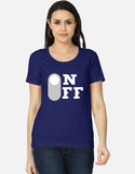 C-Labs On Off Women's Classic T-Shirt Royal Blue Front_1_c_9_c23425df-d82e-4e99-bb72-06de2cc3cde7