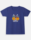 C-Labs Orange Girl Classic Crew T-Shirt Royal Blue Front_1_c_9