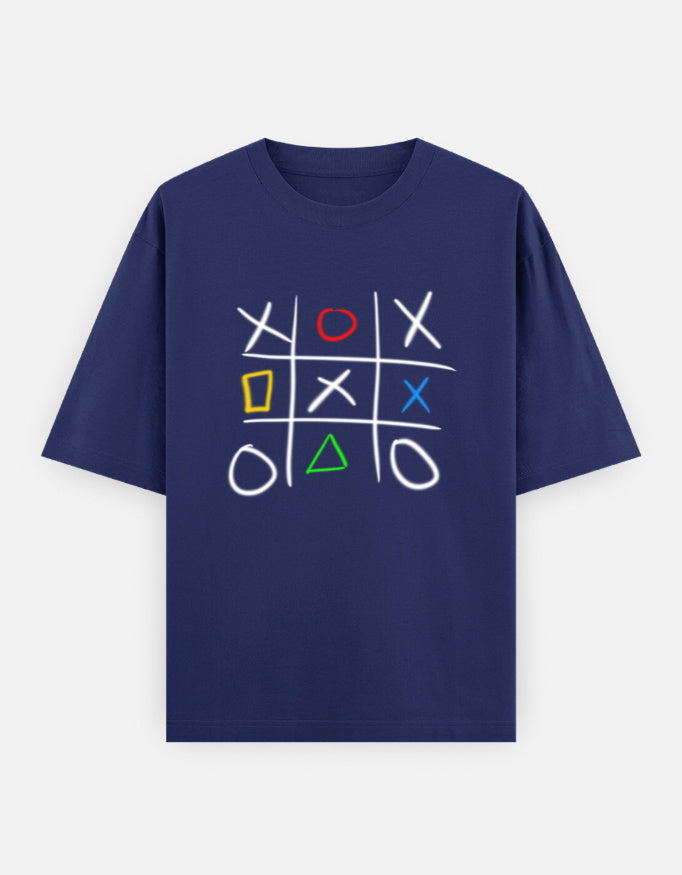 C-Labs Play Station XO Oversized Classic T-Shirt Royal Blue Front_1_c_9_d0a734b1-6b7e-4b65-93ff-8803116b39a9