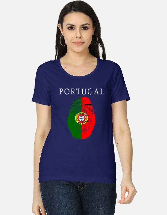 C-Labs Portugal Women's Classic T-Shirt Royal Blue Front_1_c_9_e194d63b-e2f3-47c4-a6df-b0c60ddaae78