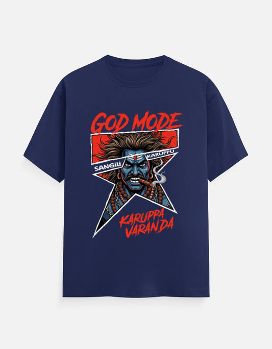 C-Labs Karuppu God Mode Classic Crew T-Shirt Royal Blue Front_1_c_9_e2be19a3-2e47-49c0-87c5-c1768b63ce23