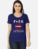 C-Labs Karma Women's Classic T-Shirt Royal Blue Front_1_c_9_edee309d-0f84-4838-9a9a-21ceff31cb05