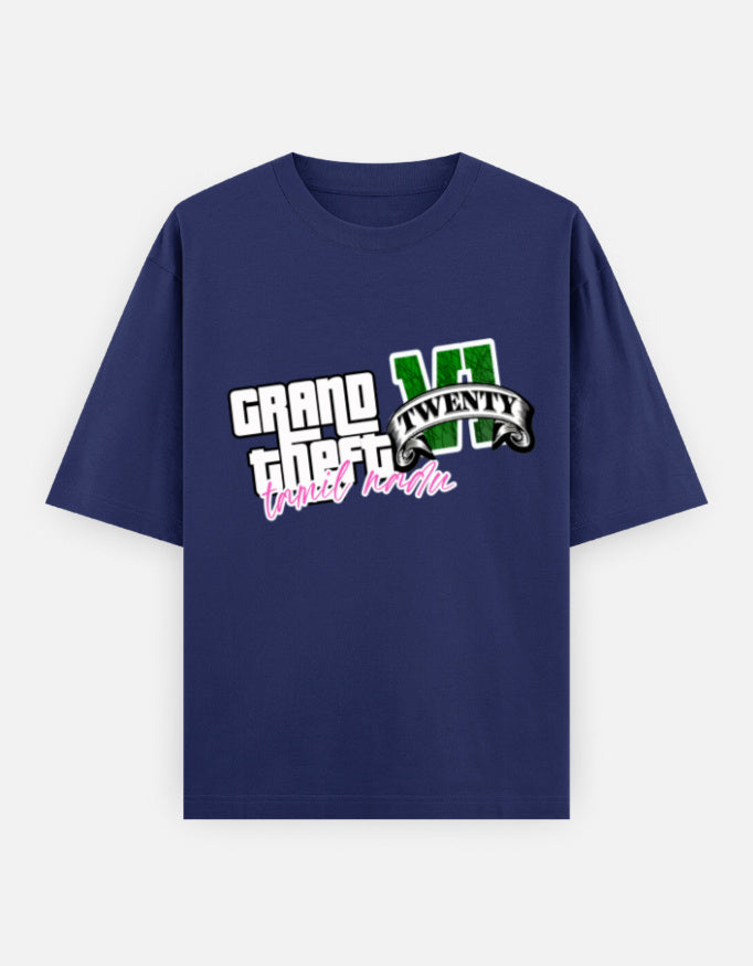 C-Labs Grand Theft Auto: Tamil Nadu Edition Oversized Classic T-Shirt Royal Blue Front_1_c_9_f38b88c6-32f1-4768-94aa-394e2067fc67