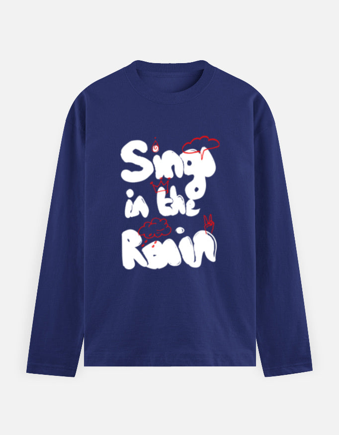 C-Labs Sing In The Rain Full Sleeve T-Shirt Royal Blue Front_1_c_9_f45be701-1424-49c7-8460-2a70ff7be7ab