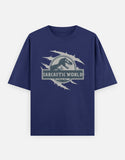 C-Labs Sarcastic World Oversized Classic T-Shirt Royal Blue Front_1_c_9_f8488769-4318-4544-9429-023d81b1baa9