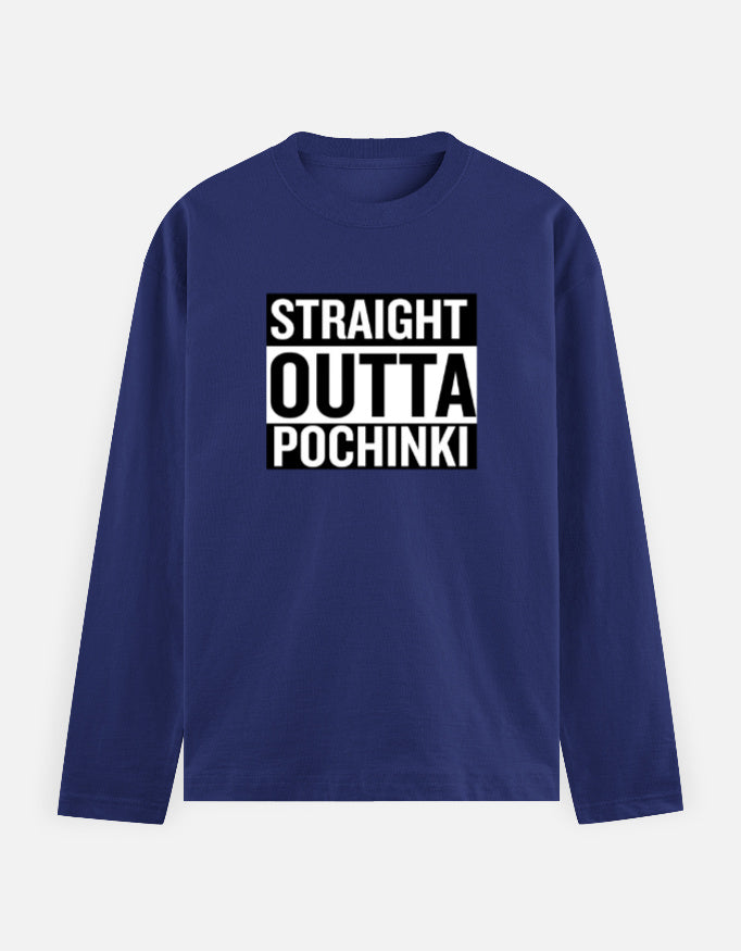 C-Labs Straight Outta Pochinki Full Sleeve T-Shirt Royal Blue Front_1_c_9_fa82570e-3f55-427f-9a27-562055c7ed0e