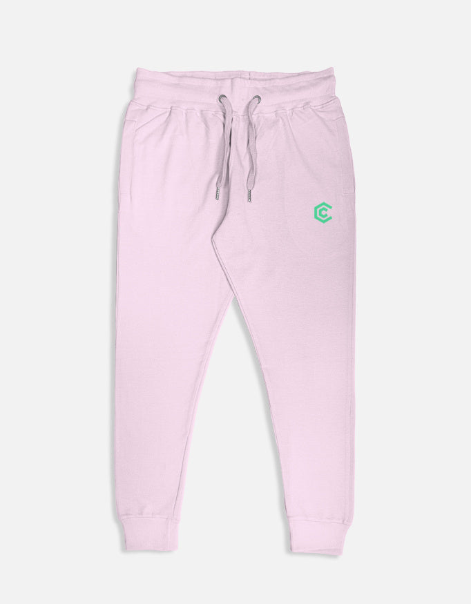 C-Labs C-Signature: The Crest (Joggers) Joggers Light Baby Pink Left_Pocket_1_c_45