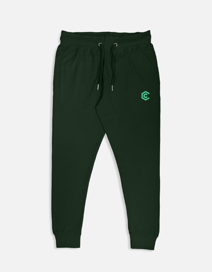 C-Labs C-Signature: The Crest (Joggers) Joggers Bottle Green Left_Pocket_1_c_8