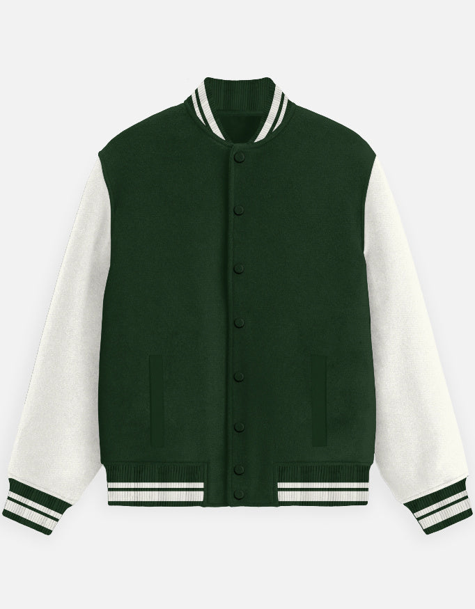 C-Labs C-Prime: Varsity Jacket Varsity Jacket Bottle Green Left_Pocket_1_c_8_655a873f-90f9-4f2d-a605-69fffb1463f4