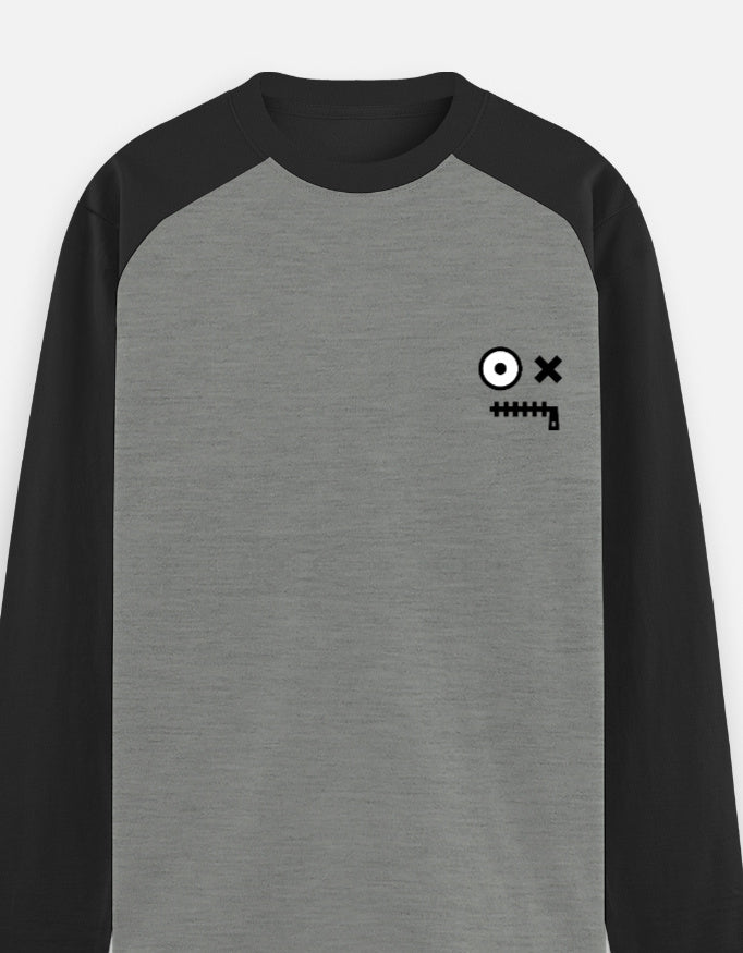 C-Labs Heart Break Raglan T-Shirt Black Charcoal Melange Left_Pocket_3_c_11