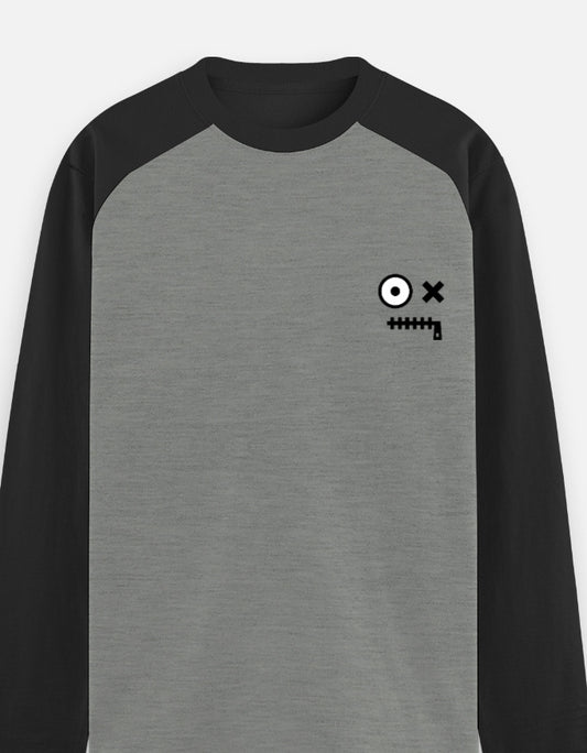 C-Labs Heart Break Raglan T-Shirt Black Charcoal Melange Left_Pocket_3_c_11