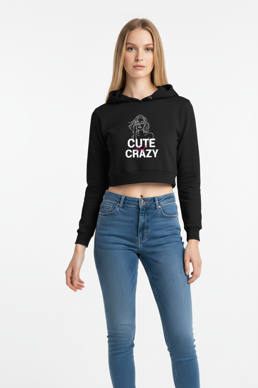 C-Labs Cute but Crazy Cropped Hoodie VG-38-343053184-__AT